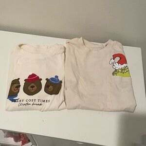 H&M Kids set of 2 Christmas themed tshirts- grinch